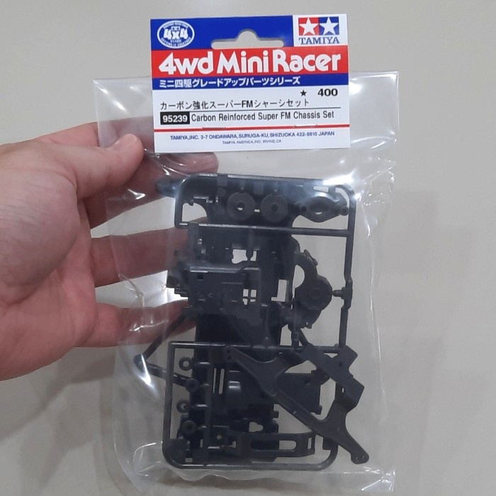 ready stok tamiya 95239 carbon reinforced super fm chassis set chassis sfm carbon original