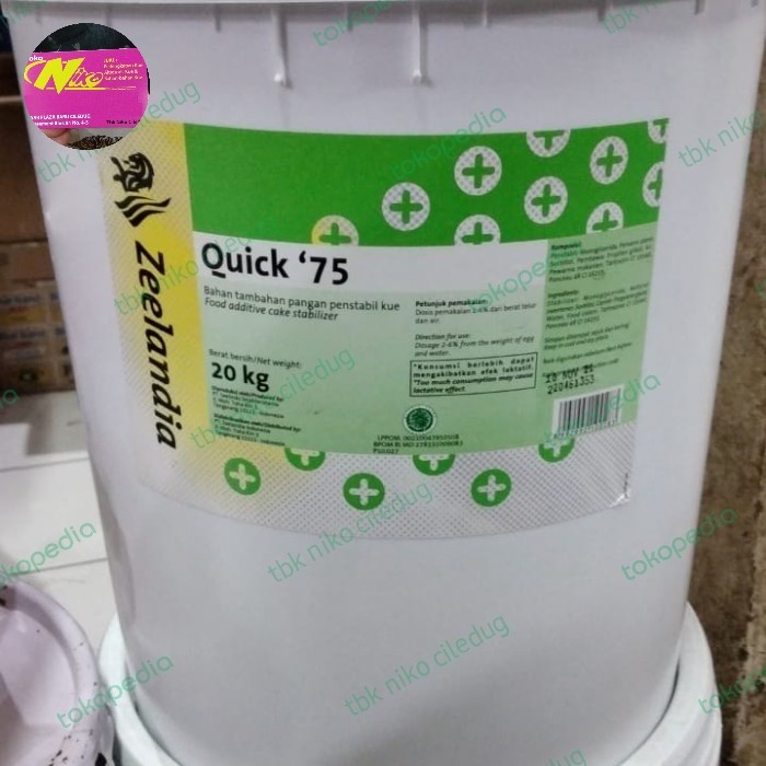 

Ready Stok" Quick 75 Zeelandia Pengembang Kue 1 Kg Khusus Grab Dan Gojek