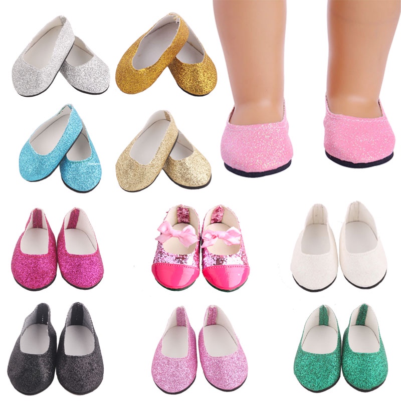 Doll Shoes Solid Color Shoes For 18 Inch Doll 43CM Dolls Baby Doll DIY Shoes For American Doll