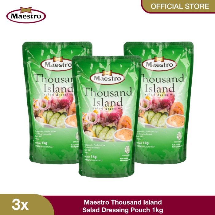 

Maestro Thousand Island Salad Dressing Pouch 1 Kg - Isi 3
