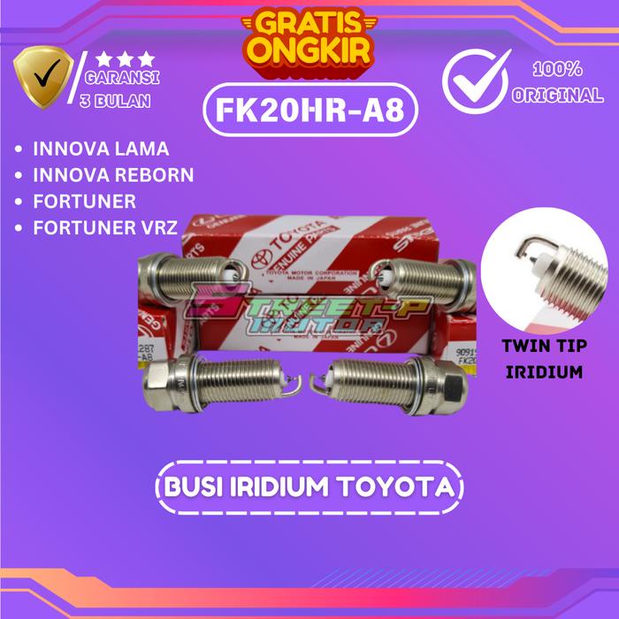 Bagus Busi Iridium Original Toyota Segel Hologram Innova , Inova , Innova Reborn , Inova Reborn ,