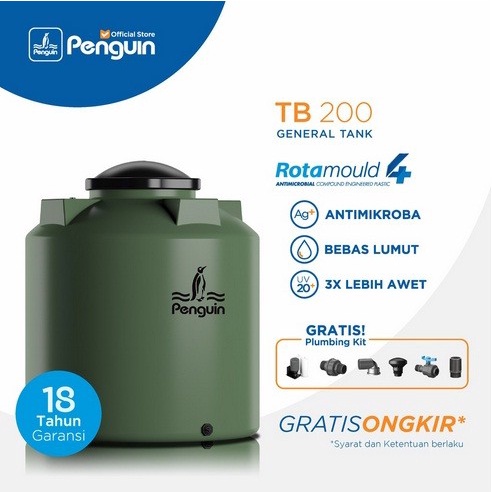 ] Tangki / Tandon / Toren Air merk Penguin tipe TB 200 (2000L)