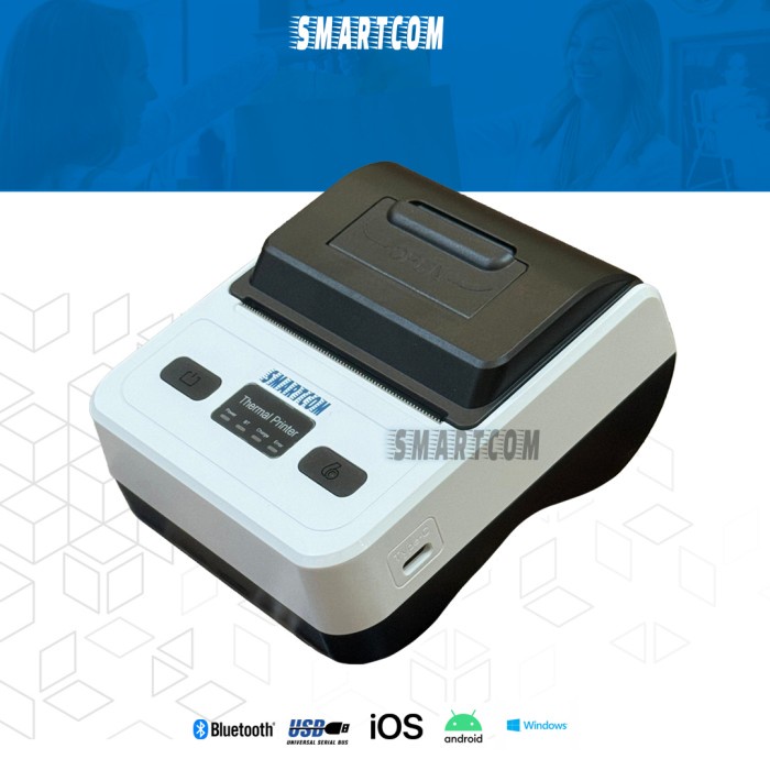 Printer Thermal Bluetooth 80Mm Dengan Baterai Bluetooth Usb