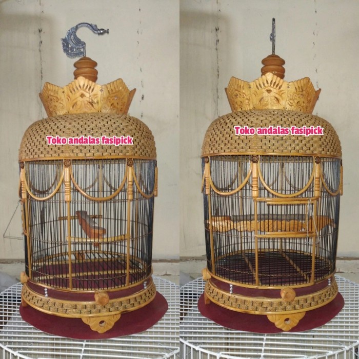 sangkar burung perkutut Rotan pernis/kandang perkutut DiskonJual MurahHarga DiskonObral
