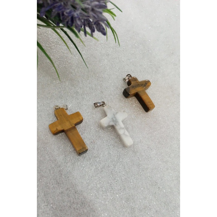 

>>>>>] PENDANT SALIB GEMSTONE CROSS