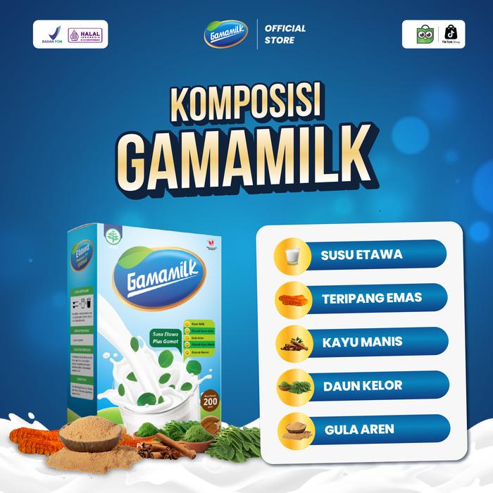 

PAKET HEMAT 4 BOX GAMAMILK SUSU ETAWA BUBUK PLUS GAMAT PREMIUM HALAL BPOM