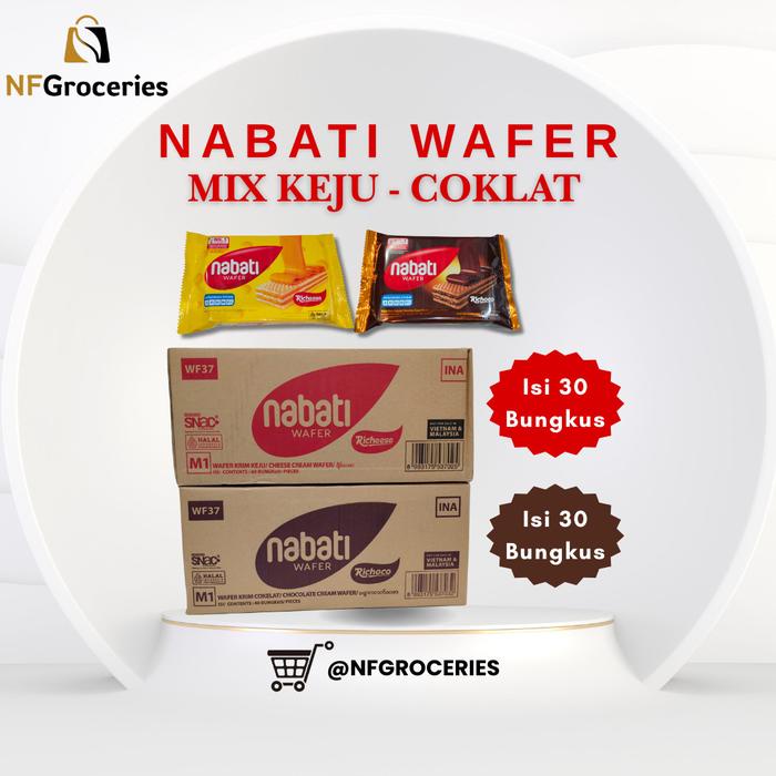

[NFG 2.2] WAFER NABATI ISI 60 BUNGKUS RASA COKLAT DAN KEJU