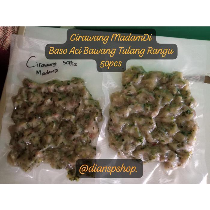 

Cirawang Baso Aci Bawang Tulang Rangu MadamDi Kemasan isi 50pcs Makanan Mie Seblak