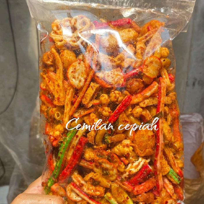 

Seblak mix 1kg/ Seblak Campur/Aneka Kerupuk pedas daun jeruk Bumbu Cikruh