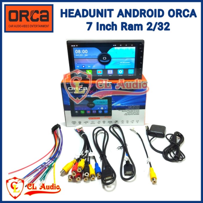 Murah Head Unit Android Orca 7 Inch Adr-9988 Eco Light Series Layar Ips