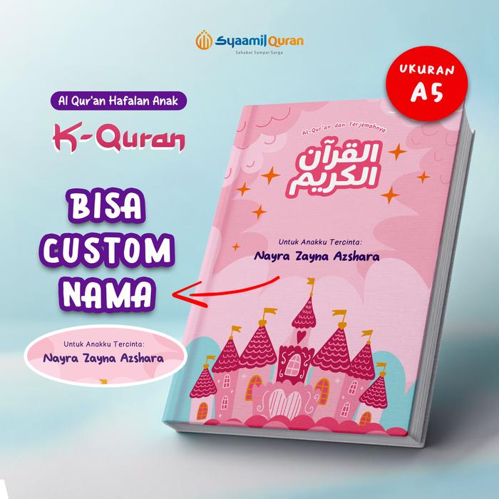 

Produk Terbaru Alquran Custom Nama Anak K-Quran Timbul Tanpa Po Hafalan Packing Aman