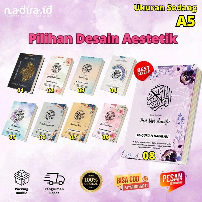 

Viral [ Special Livestream ] Quran Custom Nama By Nadira.Id Ukuran A5 Packing Aman