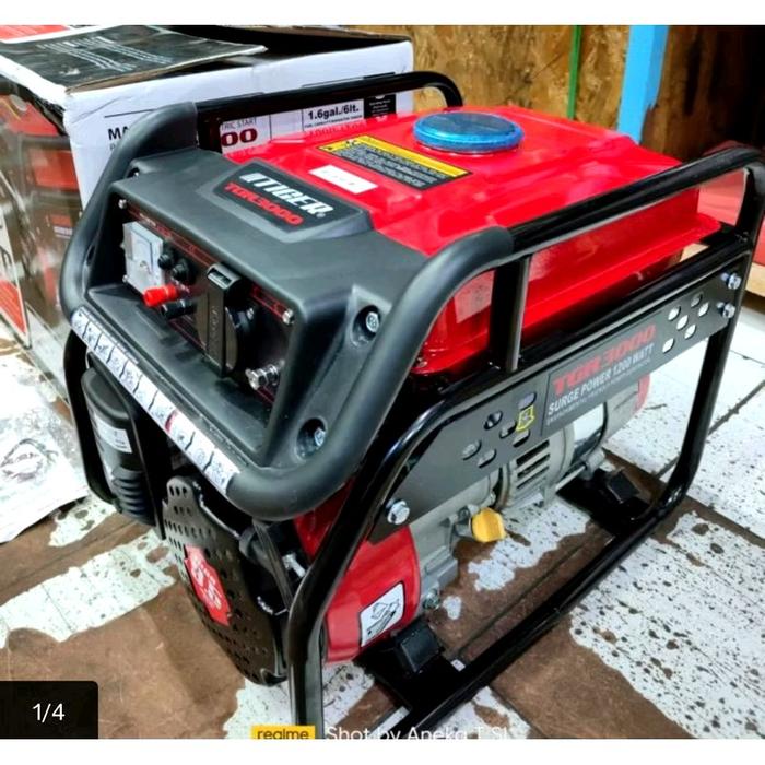 Ready stock] Genset TIGER TG3000 1200watt// Generator TIGER 4tak 1200watt