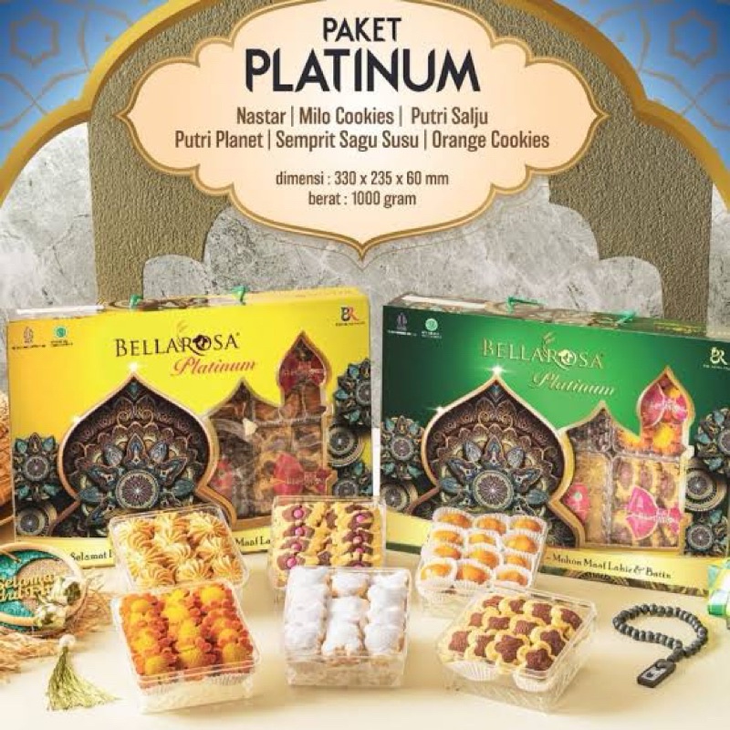 

HOT PRODUCT BELLAROSA Paket Berkah / bella rossa nastar kue lebaran hampers premium / kue kering