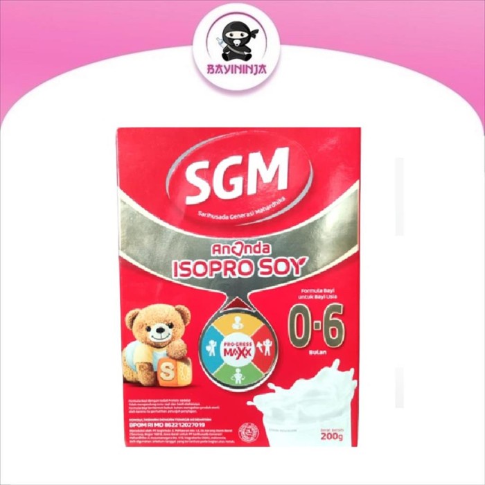 SGM Ananda Soya 0 - 6 Bulan Box 200 g Susu formula