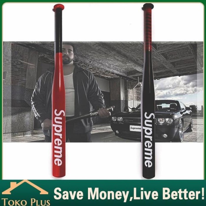 81Cm Supreme Aluminium Alloy Tongkat Baseball Stick - Merah