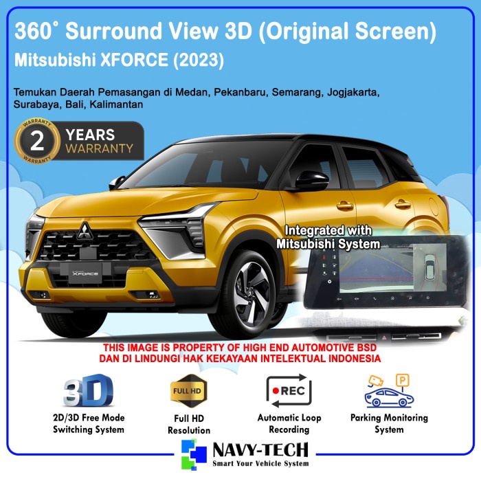 MITSUBISHI XFORCE - Kamera 360 Surround View Camera Mitsubishi XForce