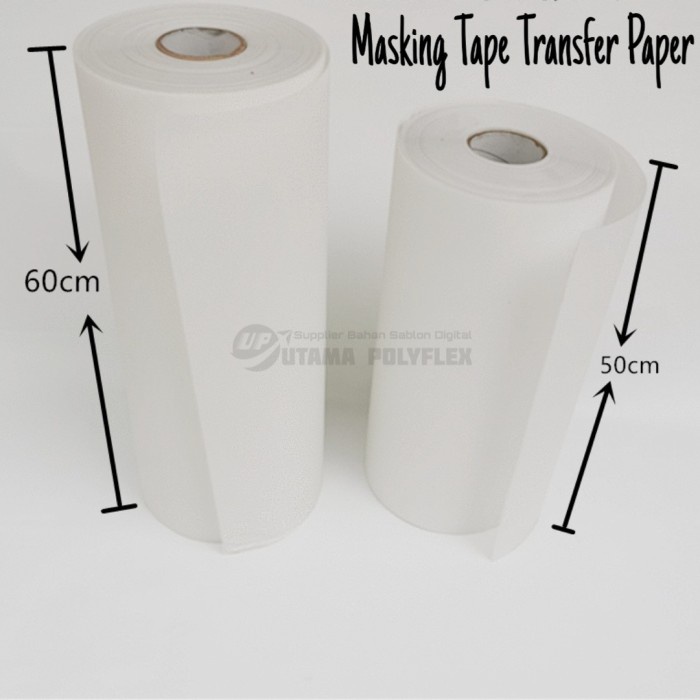 

Masking Tape Transfer Paper Lebar 60 CM Transparan / Sticker Tape