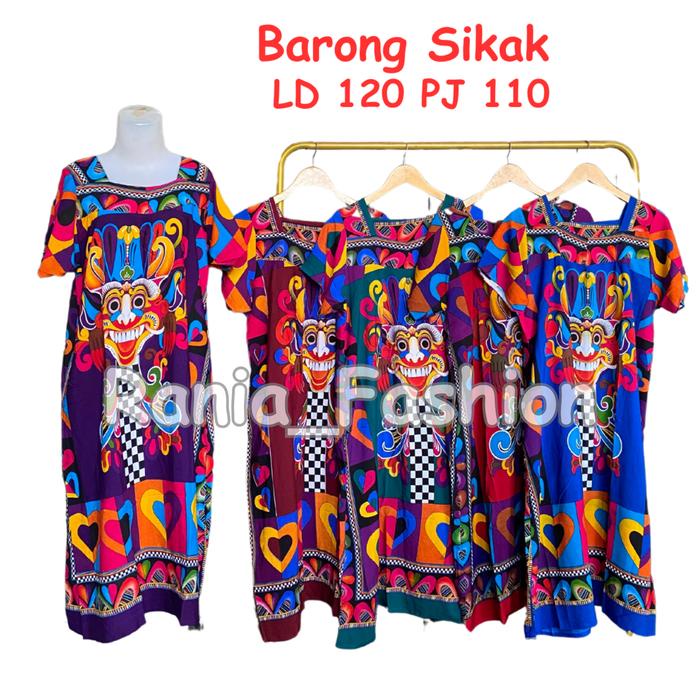 Daster Rania Fashion Motif Sikak Barong Viral