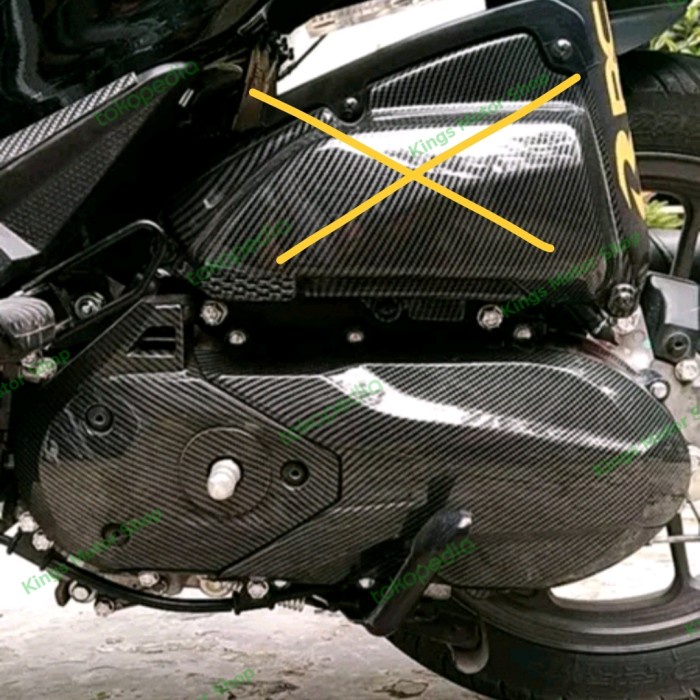Cover Bak CVT Keongan Carbon Honda New Scoopy Beat Genio 2021 2022