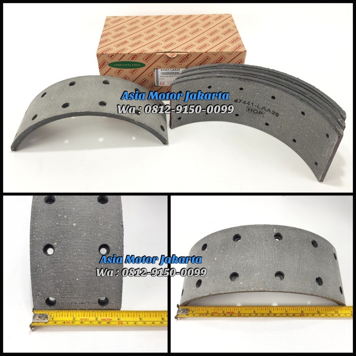 ```````] Kampas Rem Depan 12 Hole - Truck Hino Dutro 130HD