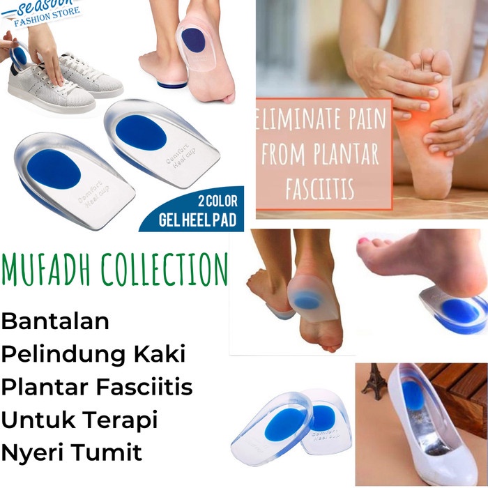 Promo Terbatas Bantalan Alas Tumit Kaki Silikon Alat Terapi Sakit Plantar Fascitis Aman