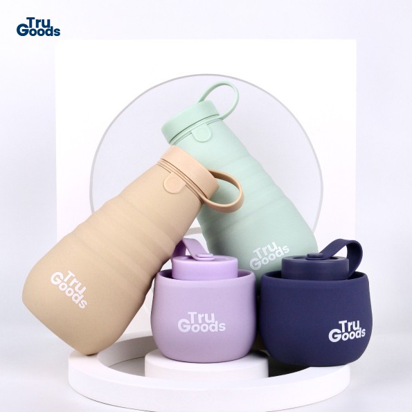 JTTOP" FOLDABLE CUP FOLDABLE BOTTLE TRU GOODS BUNDLE - 2 PCS