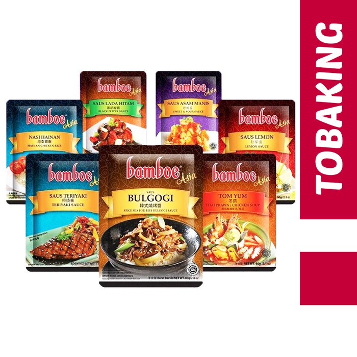 

TERLENGKAP Bamboe Bumbu Instan Masakan Asia Tom Yum Hainan Teriyaki Bulgogi