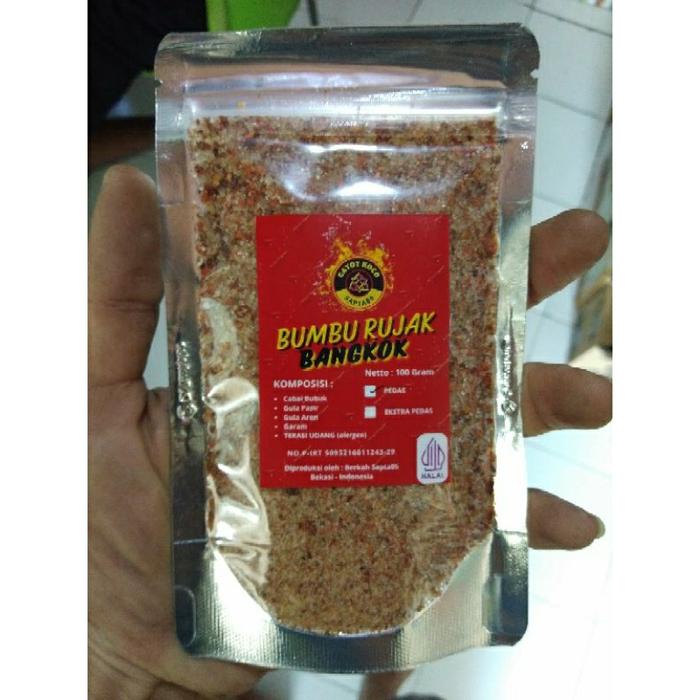 

PROMO SPECIAL Bumbu Rujak Bangkok Terasi Spices Cabai Pedas 100gr HALAL - Asam, Garam, Serbuk