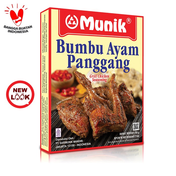 

STOK TERBATAS Bumbu Ayam Panggang Munik - 150 gr