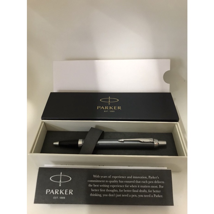 

Pulpen Parker IM New Light Blue Grey Original BP CT ( Klip Silver )