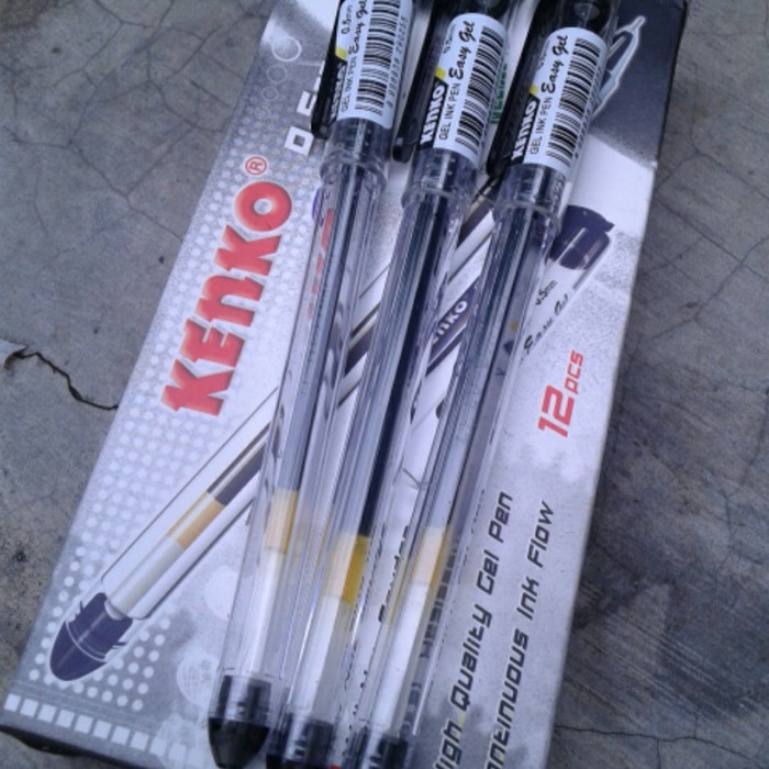 

Pulpen Gel Kenko Easy Gel. 0.5mm. Harga untuk 1 gross. - Hitam