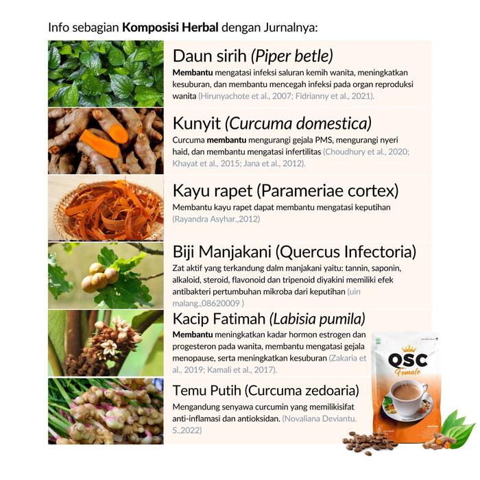 

QSC FEMALE 100G - KOPI GULA AREN DENGAN FORMULA AKTIF UNTUK WANITA TERLARIS