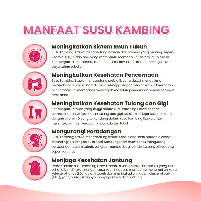

terbaru !!! susu kambing etawa bubuk - rasa strawberry - paket 3 - hieta ready