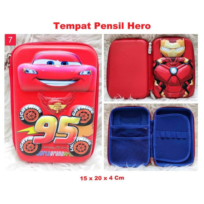

JTTOP" TEMPAT PENSIL ANAK BATMAN SPIDERMAN IRONMAN CAPTAIN SUPERMAN HARDCASE