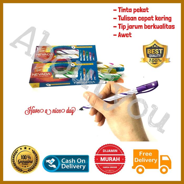 

JTTOP" PROMO 1 PACK ISI 12PCS PEN / PULPEN ABOUT U / BOLPEN / BALLPOINT / PENA LILIN AERO MURAH