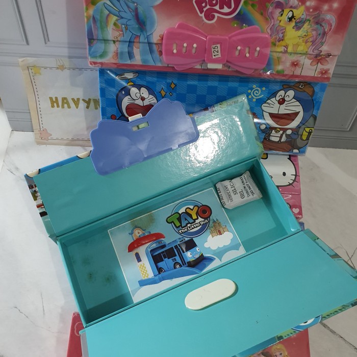 

JTTOP" KOTAK PENSIL DUS ADA BISA KUNCI PASSWORD KODE UKURAN MINI 1TINGKAT