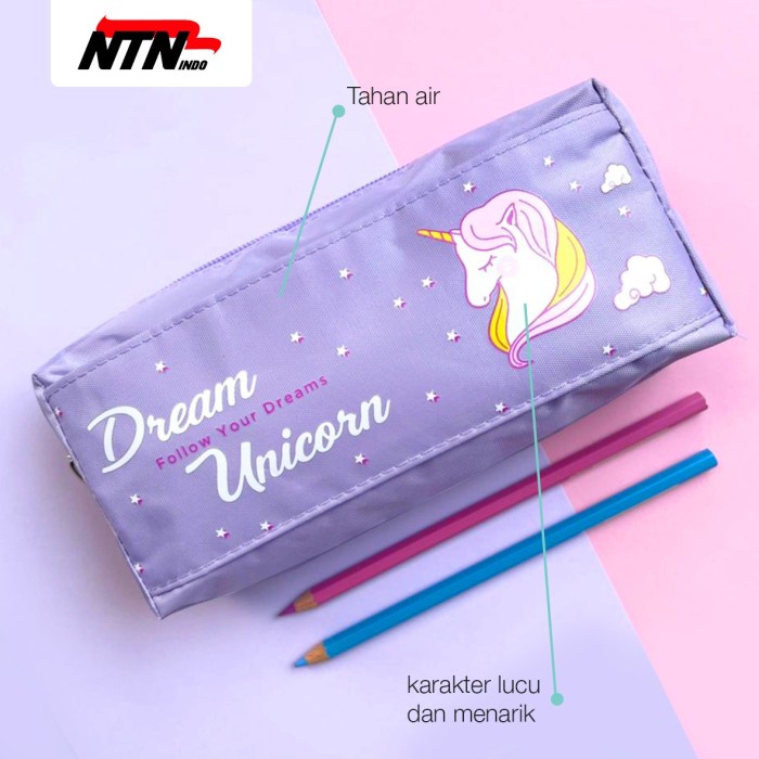 

JTTOP" KOTAK PENSIL SY7094 KARAKTER DREAM UNICORN