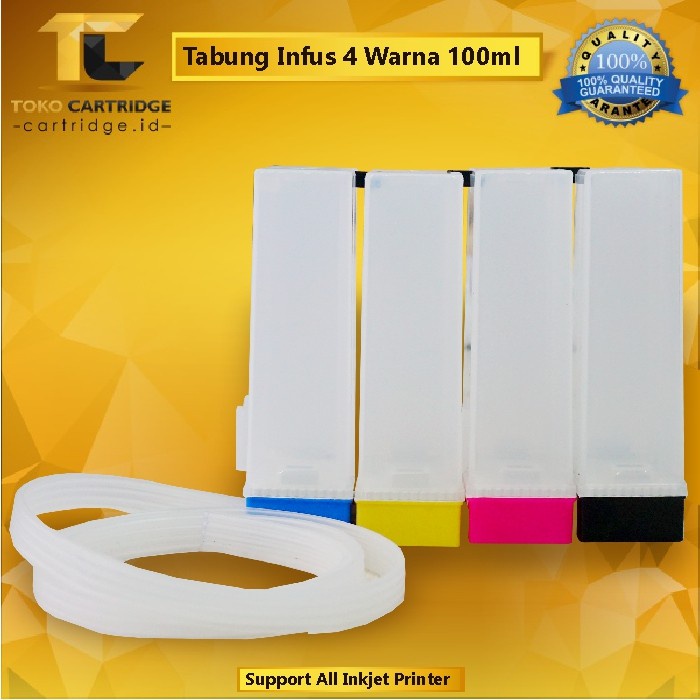 

JTTOP" TABUNG INFUS 4 WARNA 100ML / TABUNG TINTA 4 WARNA 100ML