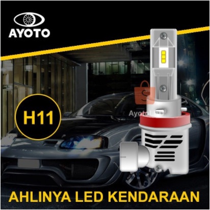 TOP" LAMPU LED MOBIL AYOTO H11 ORIGINAL (1SET)