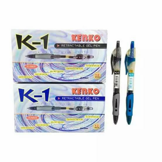 

JTTOP" PULPEN GEL PEN KENKO K-1 HITAM-BIRU ( 12 PCS )