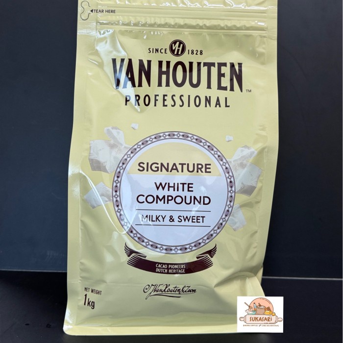 

Van Houten White Coin 1Kg Compound Chocolate Wcc Cokelat Coklat Putih