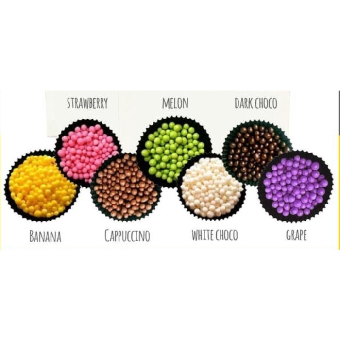 

Elmer Topping Crispearls Crispy Pearl Ball Chocolate White Pink 2,5 Kg