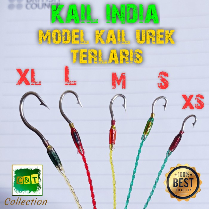 Kail Pancing Urek Belut Pancing Belut Kail Belut India Bahan Baja