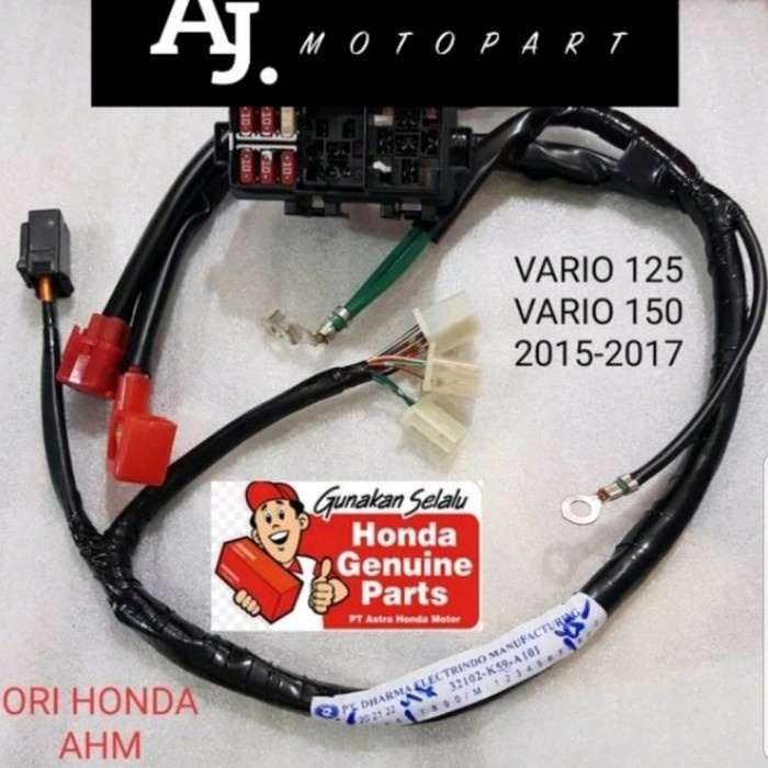 kabel baterai bagian aki sub harnesss baterai vario 125 150 led ori