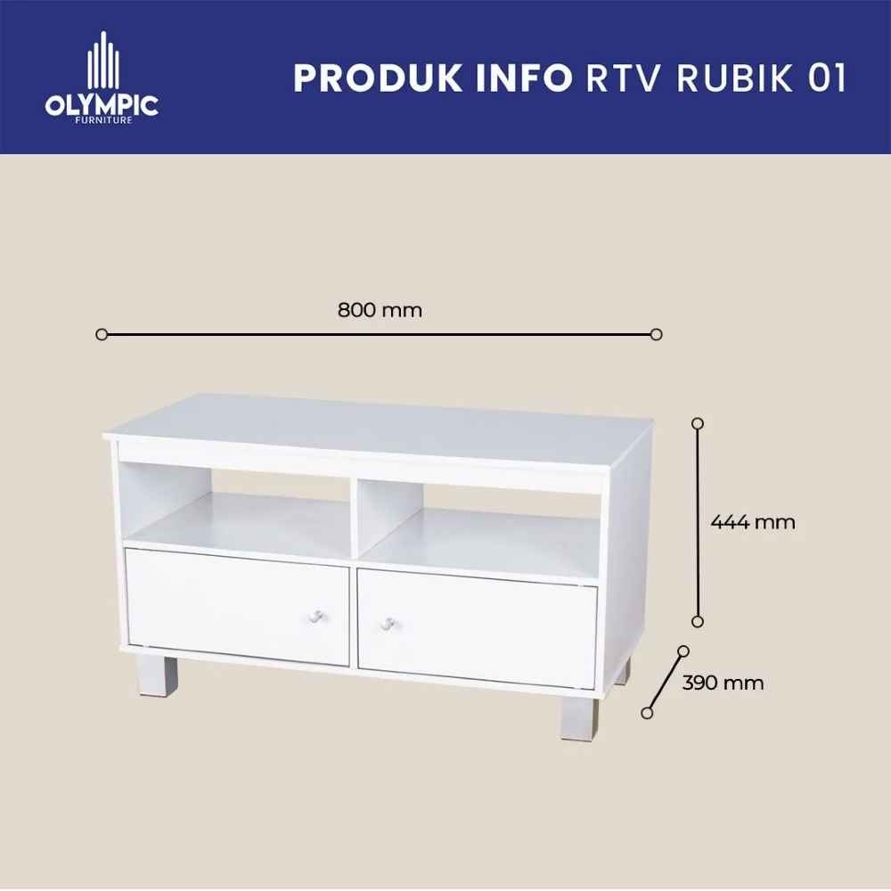 Premium Rak Tv Minimalis 80 Cm Meja Tv Rak Serbaguna Murah Rubik 01 Bandung