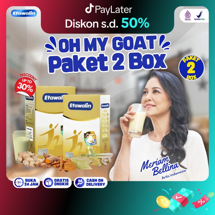 

terbaru !!! susu etawalin 2 box original minuman manis susu bubuk kambing etawa distributor resmi