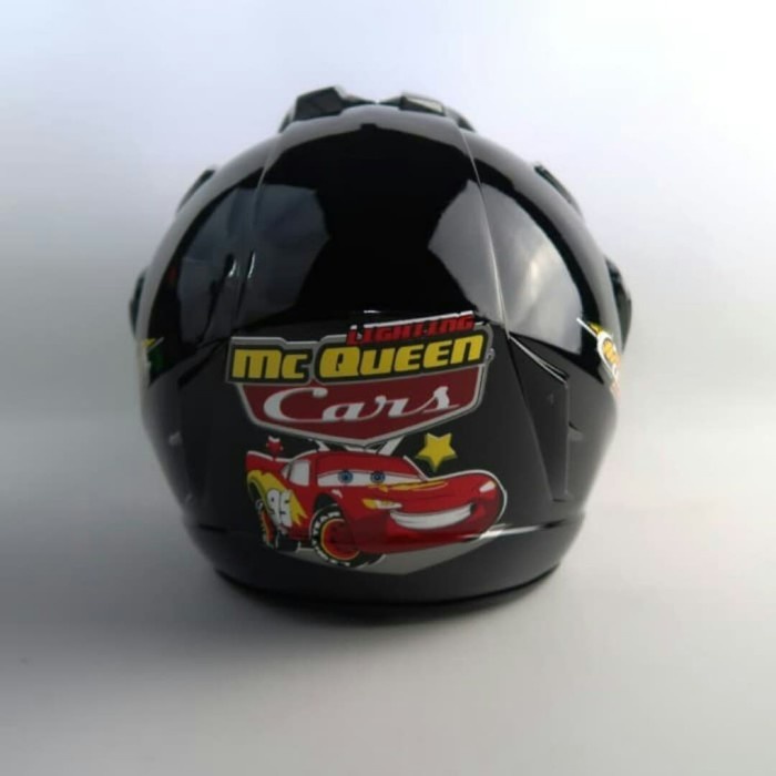 HELM ANAK PET SNI MURAH MCQUEEN HITAM