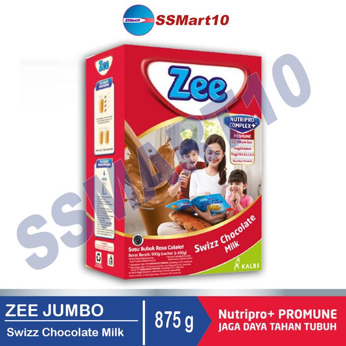 

terbaru !!! zee reguler swizz chocolate jumbo 875gr (susu box jumbo) ready