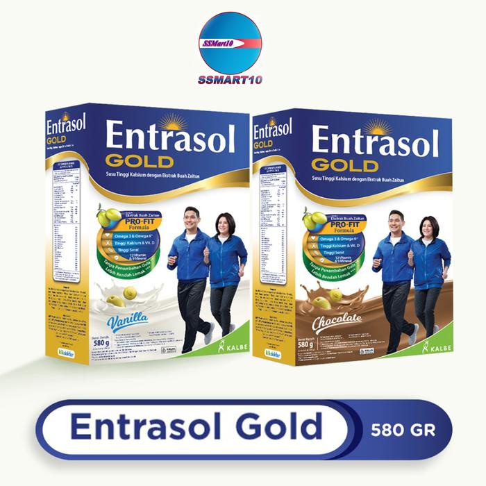 

terbaru !!! susu entrasol gold chocolate box 560gr susu bubuk ready